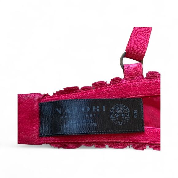 Natori Padded Underwire Bra Raspberry Red size 32B - Picture 3 of 4